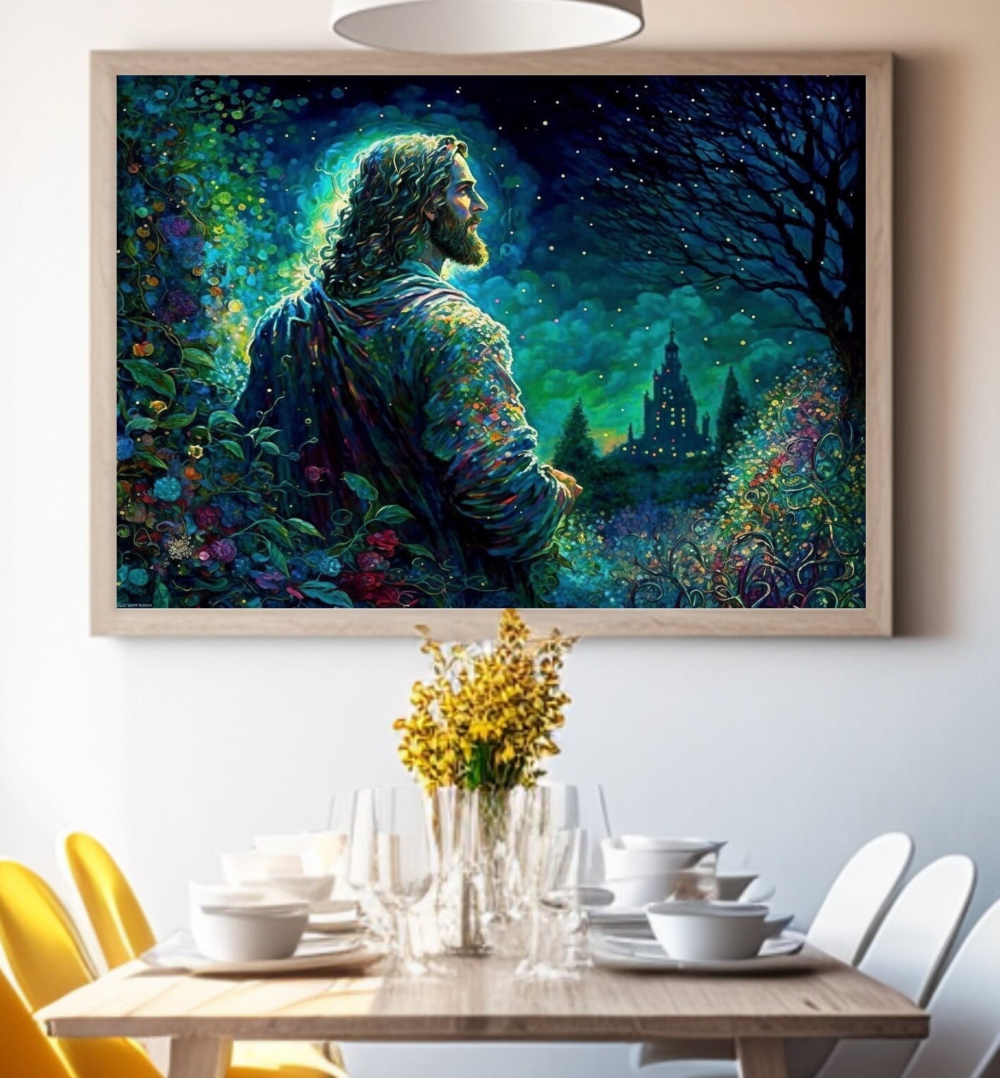 Printable Wall Art, the Light of the World, Christian Wall Art, Modern ...