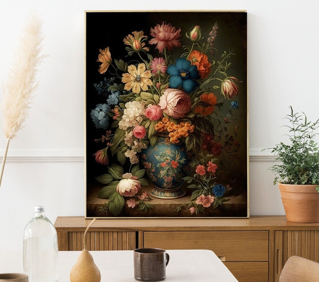 Printable Art Moody Summer Soft Baroque Art Print Dark - Etsy