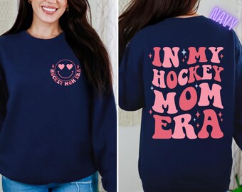 Hockey Mom Sweatshirt, In My Hockey Mom Era, Retro Hockey Season Shirt, High School Hockey, Sports Mom Shirt, Hockey Mom Gift