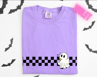 Singing Ghost Halloween Shirt, Music Ghost Tee, Music Lover Gift, Autumn Shirt, Funny Halloween Outfit, Karaoke Shirt