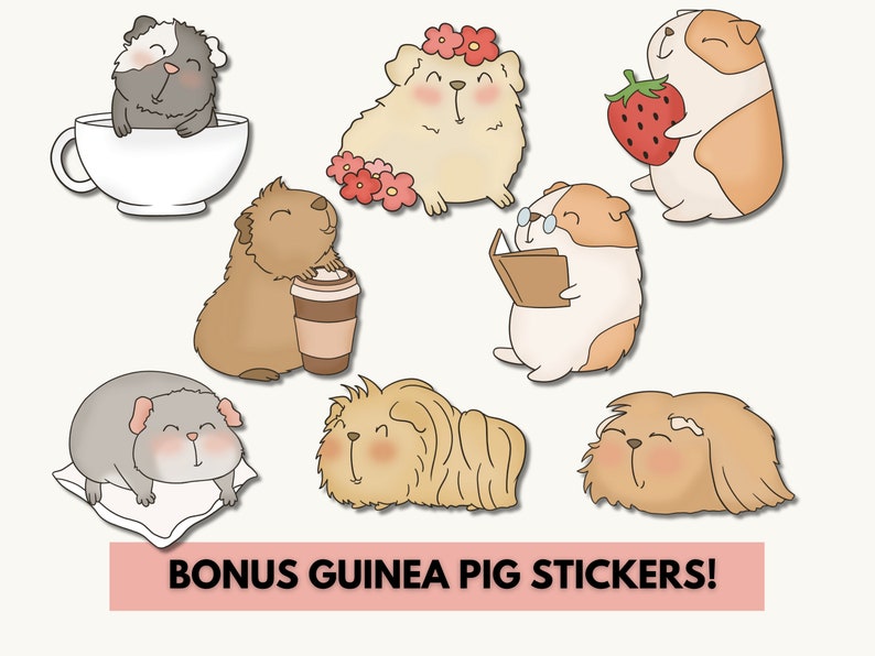 Guinea Pig Planner Printable, Guinea Pig Pet Sitting Insert, Pet Health ...