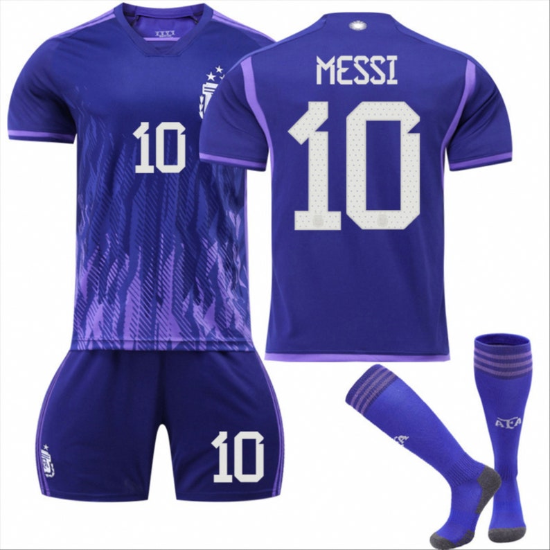 Argentina Messi Jersey Kids Set Messi Jersey Youth10 - Etsy New Zealand