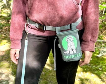 Dog Walking Belt w/ Dog Bag | For Dog Mom/Dad