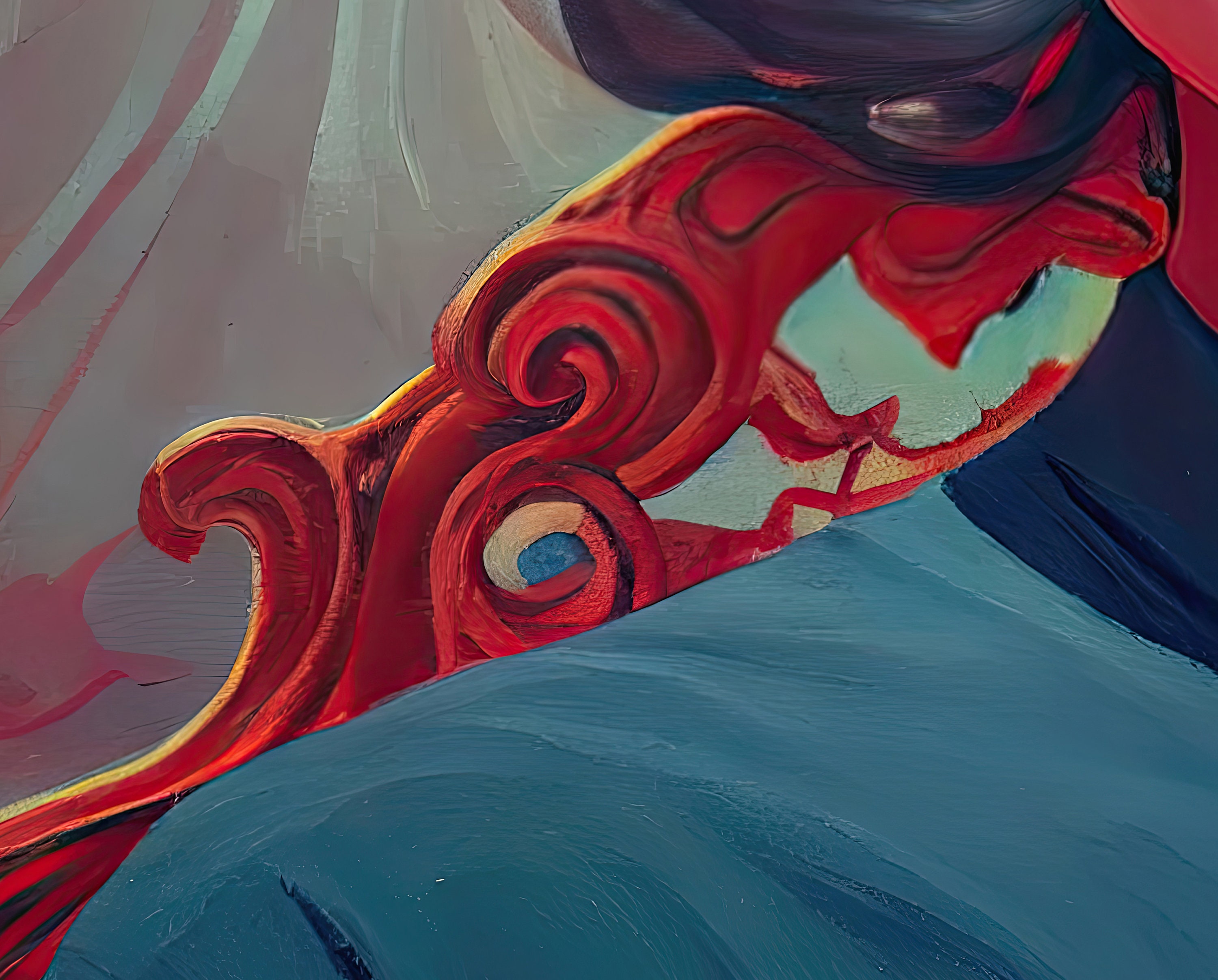 Downloadable Art Woman at the Hair Salon, Hairdressing Printable Wall