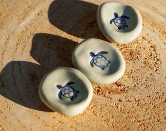 Worry Stone Ceramic Turtle. Anti-stress pebble. Ceramic relaxation stone. Worry Stone Unicorn pebble. Turtle Worry Stone.