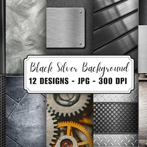 Metal texture background | Digital Paper Brushed Metallics | Brass Digital Paper Metallic Textures Backgrounds Patterns - INSTANT DOWNLOAD
