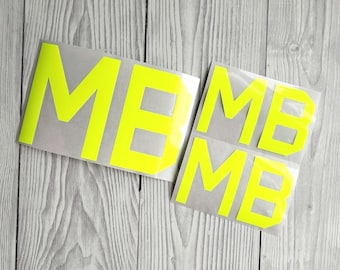Htv iron on vinyl numbers initials monogram for tshirt jumper bag, personalised heat transfer vinyl initials, sports font capitals letters