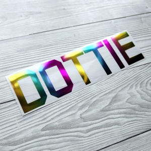 Custom name iron on vinyl decal for t-shirt, jumper iron on, bag iron on, personalized heat transfer vinyl decal name, HTV name iron on, image 5