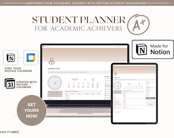 Lernplaner 2024 Lernplaner Akademische Erfolgreiche Studenten Planer Notion Template Todo Hausaufgaben Planer ADHD Notion Planner Digitaler Planer für iPad