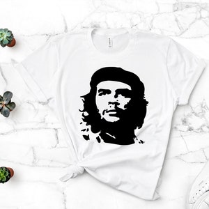 Che Guevara oil painting short sleeve black T-shirt –