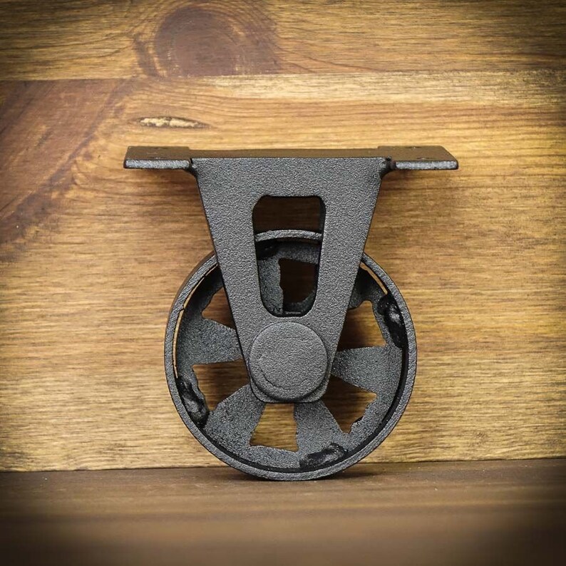 Furniture Casters Industrial Cast Iron Furniture Wheel Etsy
