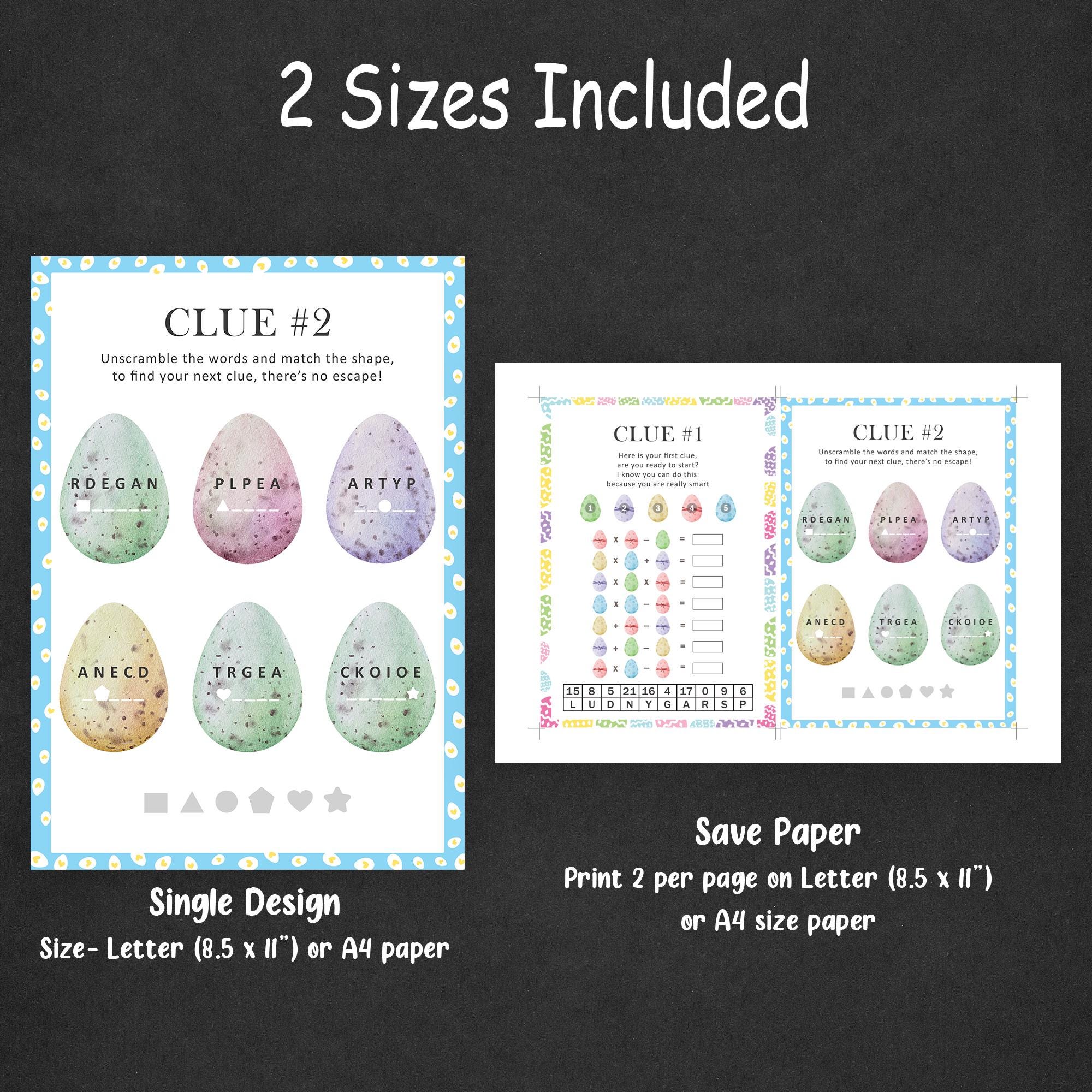 Easter Scavenger Hunt for Teenager Easter Treasure Hunt Teens Egg Hunt ...