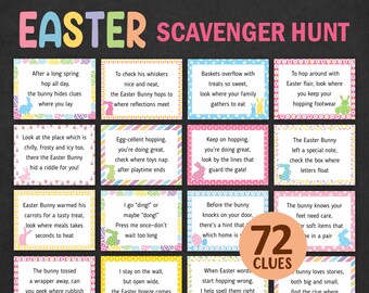 Easter Scavenger Hunt for Kids Easter Treasure Hunt Indoor Outdoor ...