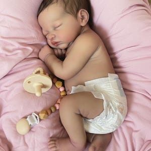 リボーンドールかわいい生まれた赤ちゃん人形ソフトタッチ眠って リボーンドール 人形 赤ちゃん 女の子 ソフトシリコーン ２種類の目