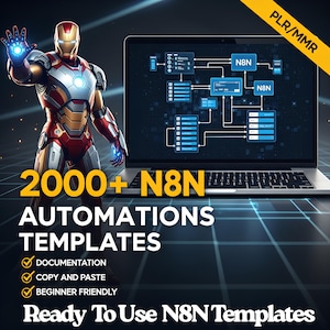 Ultimatives n8n KI-Automatisierungspaket - 2000+ gebrauchsfertige Arbeitsablauf für Vertrieb, Kreative, Unternehmer & Kreativität, PLR/MRR