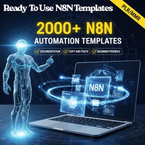 2000+ No‑Code n8n AI Automation Pack – Ready Workflows for Content Creation, Business, Sales, Gmail and More + AI-Powered - Instant Download