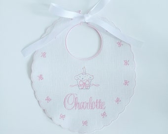 Keepsake Personalized Bib/Smash Cake Birthday Bib/Name Bib/ Embroidery Bib/ 1st Birthday Bib/ Photo Shoot Bib