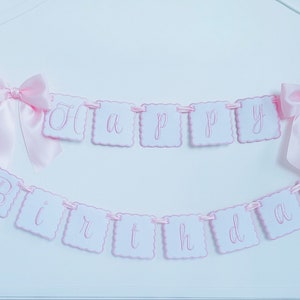 Happy Birthday Banner/ Personalized Happy Birthday Banner/ Crib Banner/ Keepsake Banner/ Happy Birthday Garland