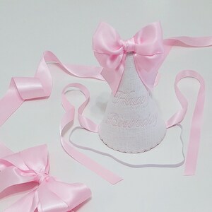 Embroidered Birthday Hat, Bib, Caketopper and 'one' or Two Garland Set ...