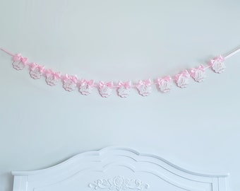 Linen Baby Milestone Photo Banner: First Birthday Garland
