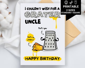 Biglietto Di Compleanno Per Zio Dal Nipote - Divertente, 145x145mm, Prodotto In UK