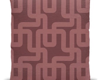 Woven Pillow - Wine