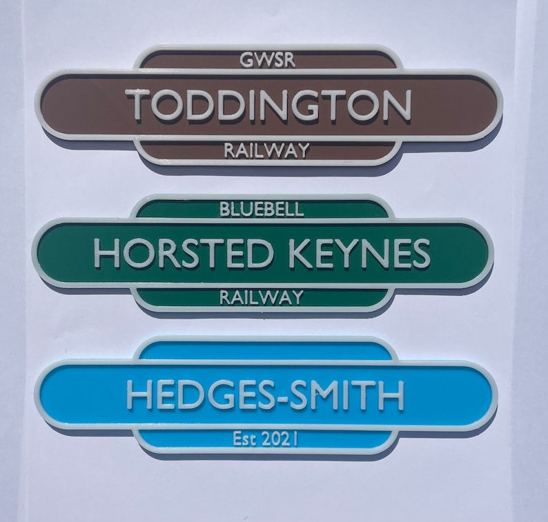 Personalised GWR Railway Station Plaque/sign/totem 3D Printed Etsy UK
