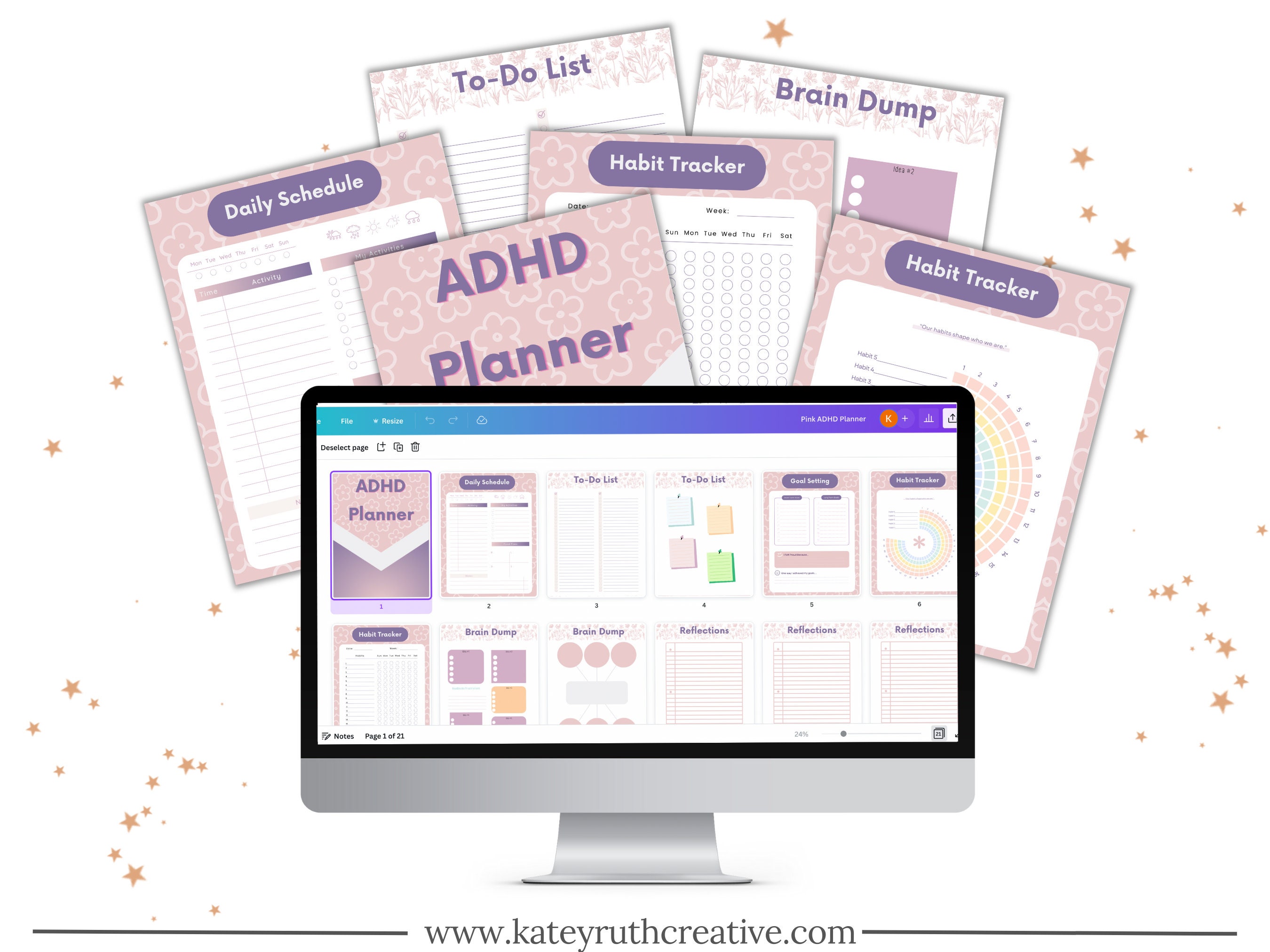 ADHD Planner ADHD Printable Template ADHD Organizer Brain Dump Etsy ADHD Planner ADHD Printable Template ADHD Organizer Brain Dump Etsy
