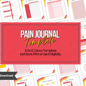 Chronic Pain Journal Template Chronic Illness Tracker Disability