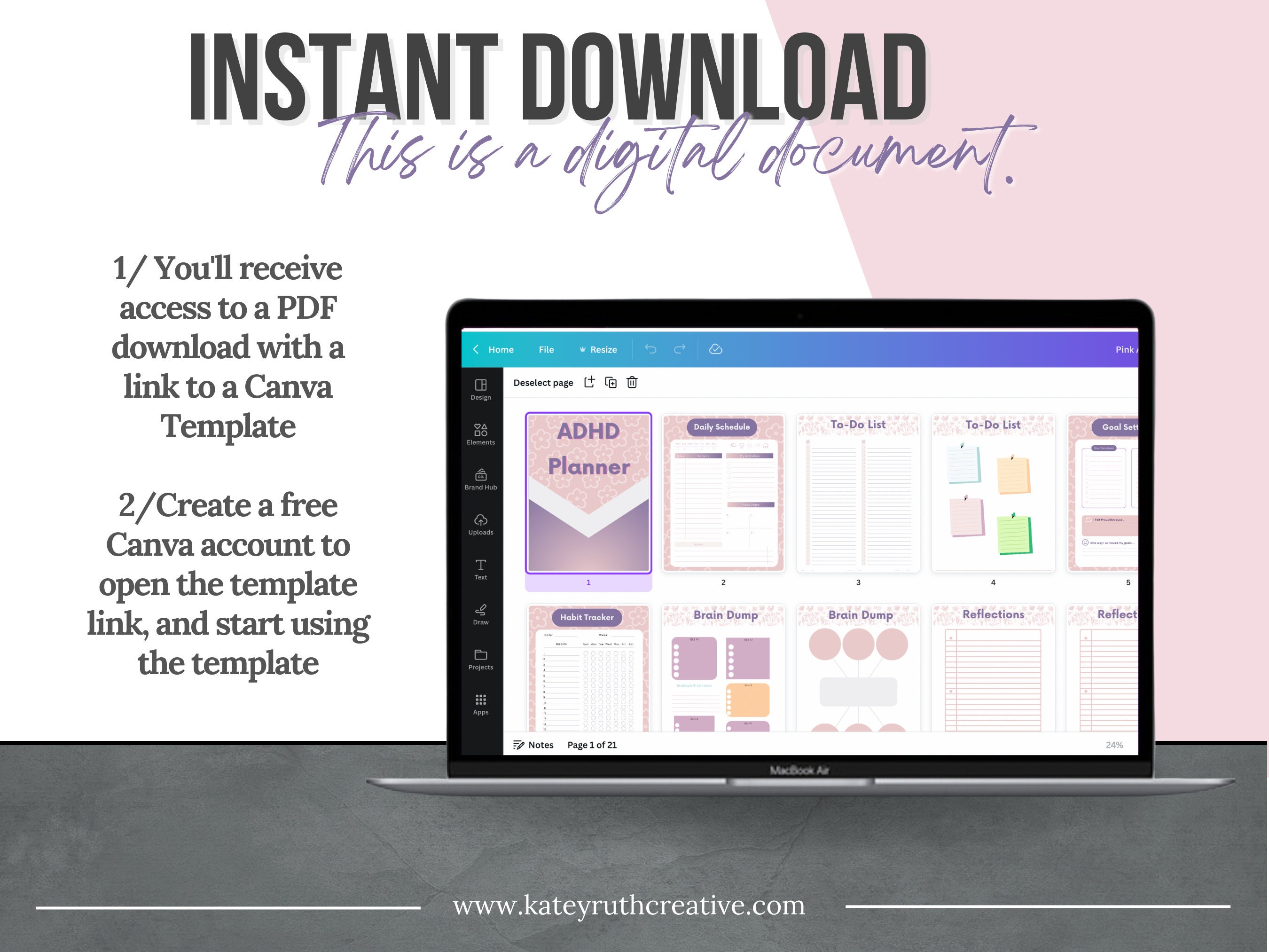 ADHD Planner ADHD Printable Template ADHD Organizer Brain Dump Etsy ADHD Planner ADHD Printable Template ADHD Organizer Brain Dump Etsy