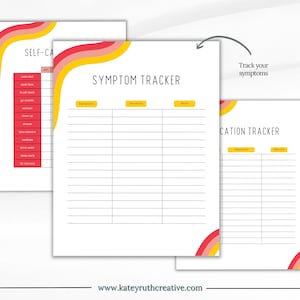 Chronic Pain Journal Template Chronic Illness Tracker Disability