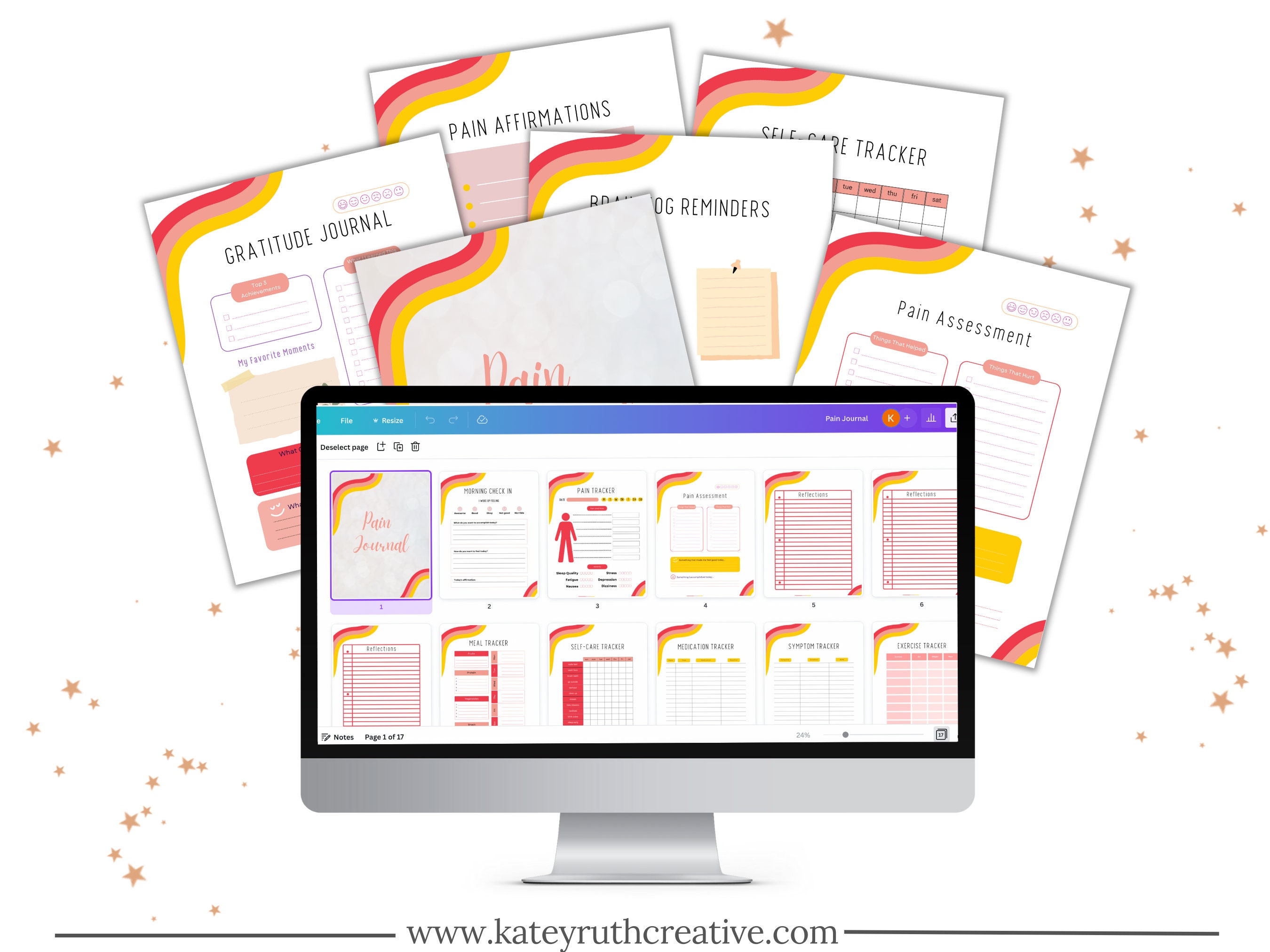 Chronic Pain Journal Template Chronic Illness Tracker Disability