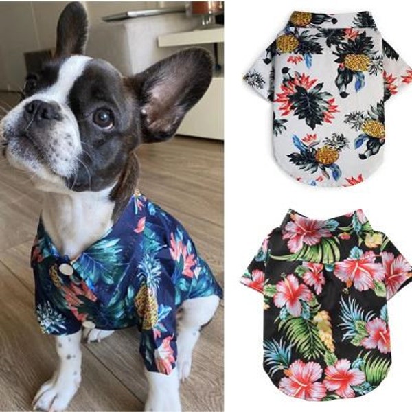 Dog Hawaiian Shirt. Doggy Shirt. Dog Accessories. Puppy Clothes. Pet Hawaiian Shirt. Clothes for Dogs.