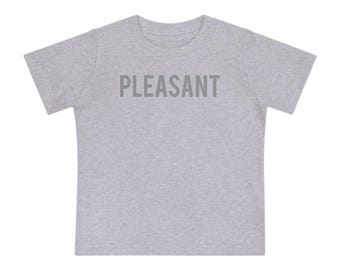 Camiseta infantil PLEASANT: camiseta minimalista para bebés y niños pequeños / Un regalo divertido para niños o niñas