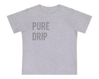 Camiseta infantil PURE DRIP: camiseta minimalista para bebés y niños pequeños / Un regalo divertido para niños y niñas