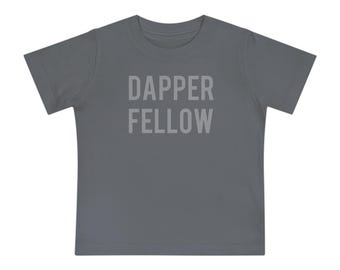 Camiseta infantil DAPPER FELLOW: camiseta minimalista para bebés y niños pequeños / Un regalo divertido para niños