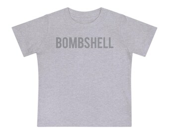 Camiseta infantil BOMBSHELL: camiseta minimalista para bebés y niños pequeños / Un regalo divertido para niñas