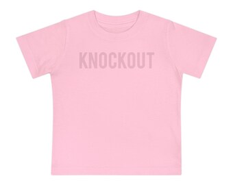 Camiseta infantil KNOCKOUT: camiseta minimalista para bebés y niños pequeños / Un regalo divertido para niños o niñas