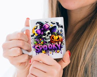 Spooky Season Mug, Halloween Lovers Gift, Halloween Pumpkin, Fall Season Gift, Halloween Mug, Coffee Lover Mug, Halloween Coffee Mug