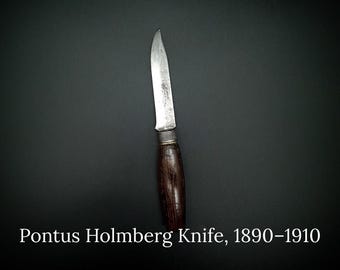 Antique Pontus Holmberg Knife: Eskilstuna Swedish Cutlery (1890-1910)