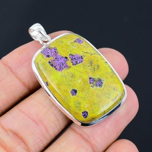 Atlantisite Gemstone Pendant: Handmade 925 Sterling Silver Jewelry