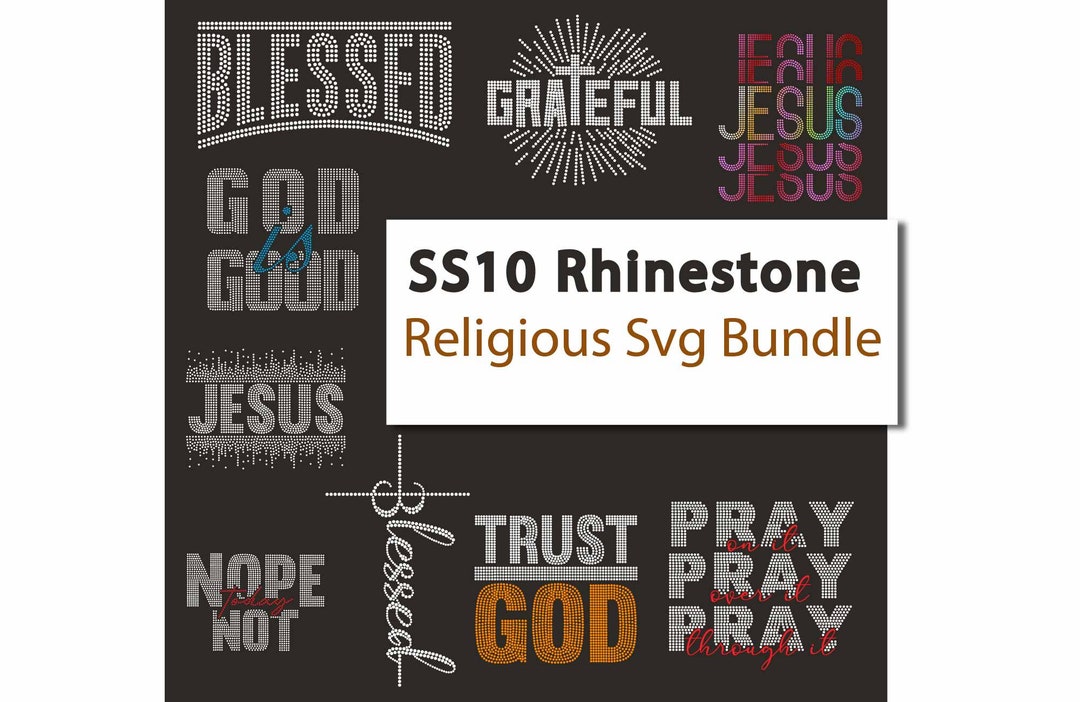 Religious Samples Rhinestone Religious Templates Bundle - Etsy
