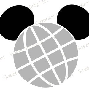 mickey globe Svg