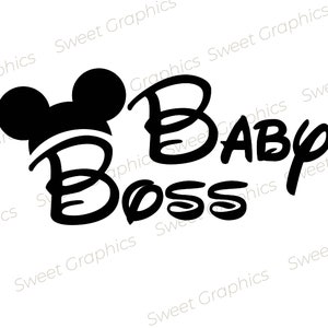 Mickey Baby Boss Svg