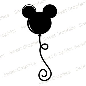mickey balloon Svg
