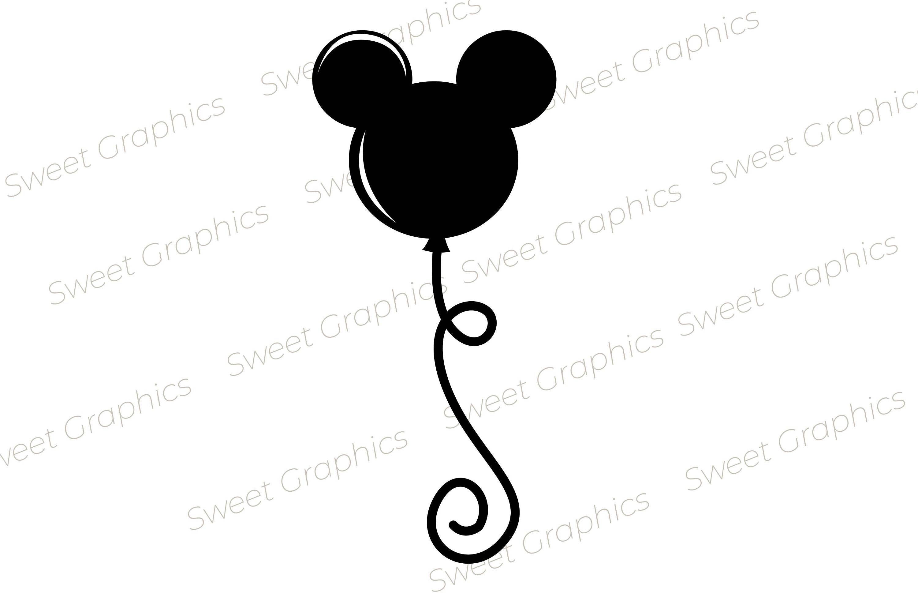 Mickey Balloon Svg - Etsy