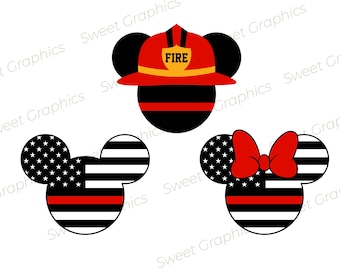 Mickey Firefighter ALL Svg