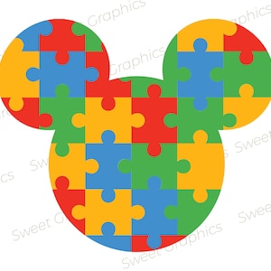 Mickey Autism 1 Svg