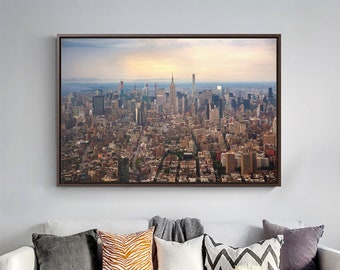 New York City Canvas Wall Art View From World Trade Center Canvas By MXNY - Large Gallery Wrapped Canvas Art Print With/Without Frame