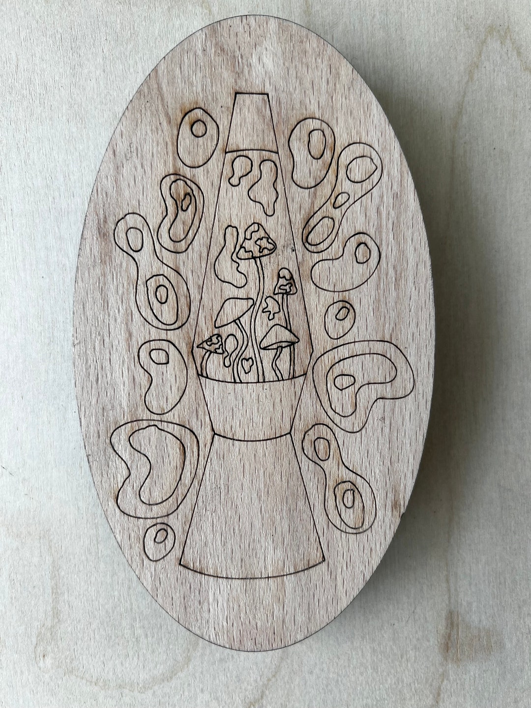 Paint by Shape Mushroom Lava Lamp Etsy